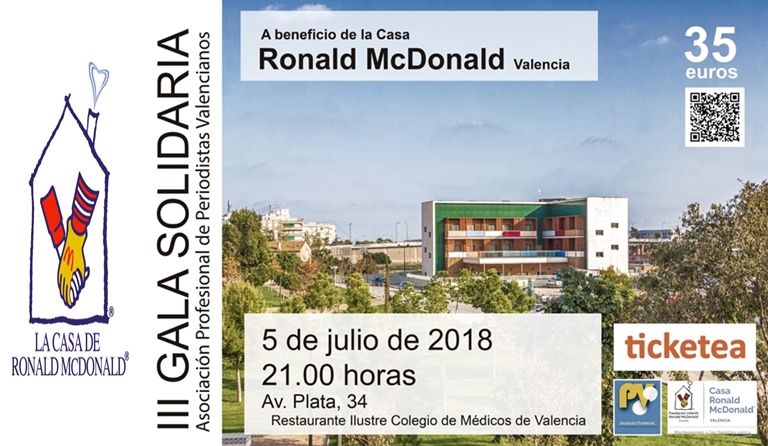 Gala Solidaria APPV Casa Ronald McDonald