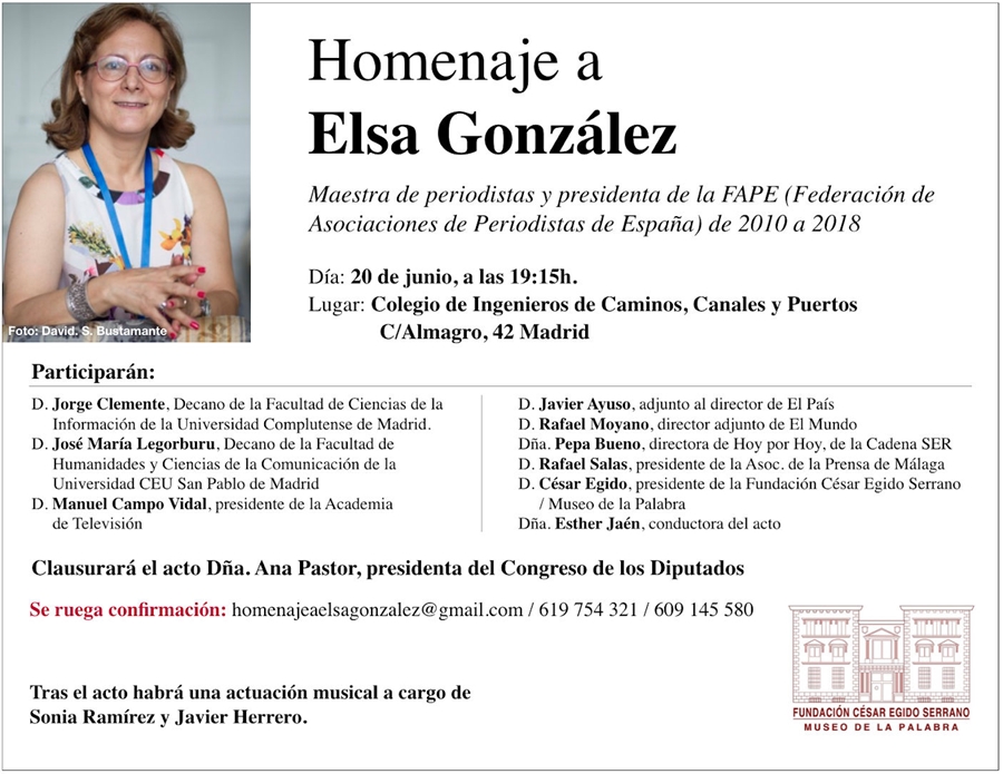 Homenaje Elsa Gonzalez APPV