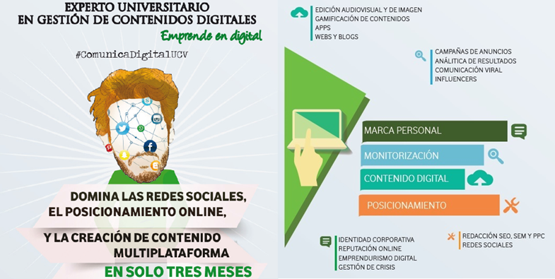 Descuento si eres de APPV en título de experto universitario en Gestión de Contenidos Digitales