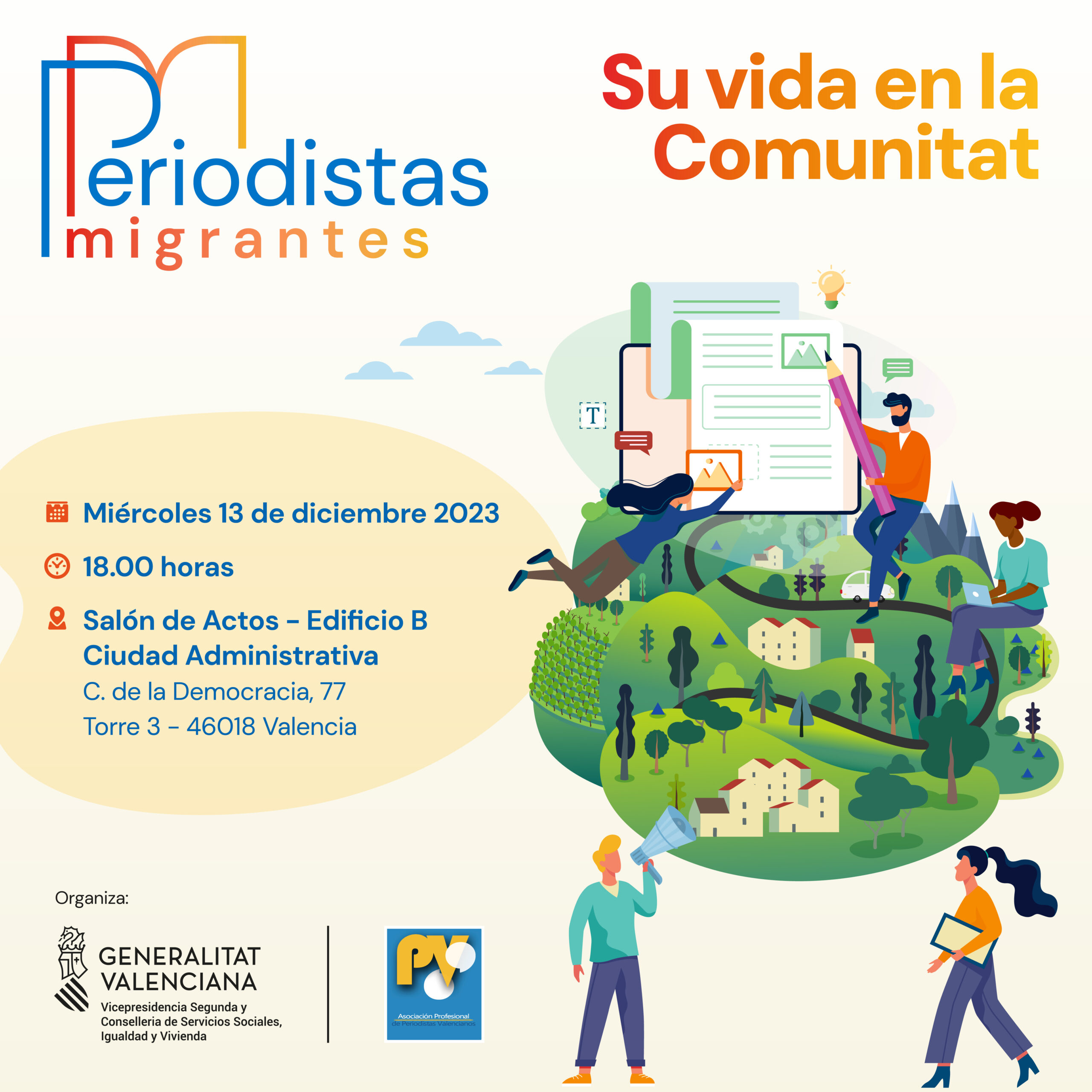 Periodistas Migrantes. Su vida en la Comunitat Periodistas Valencianos