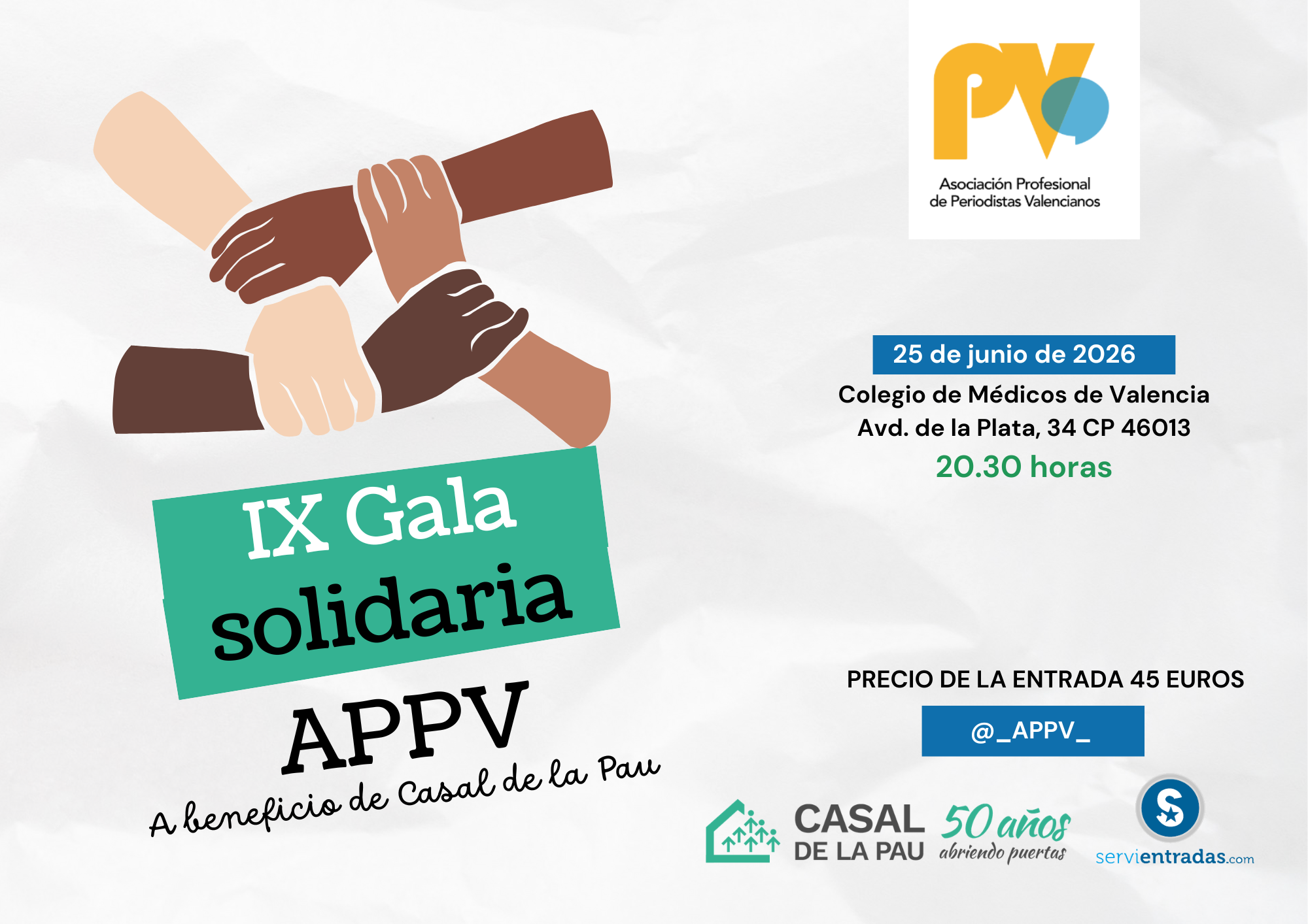 IX Gala solidaria APPV Valencia Casal La Pau